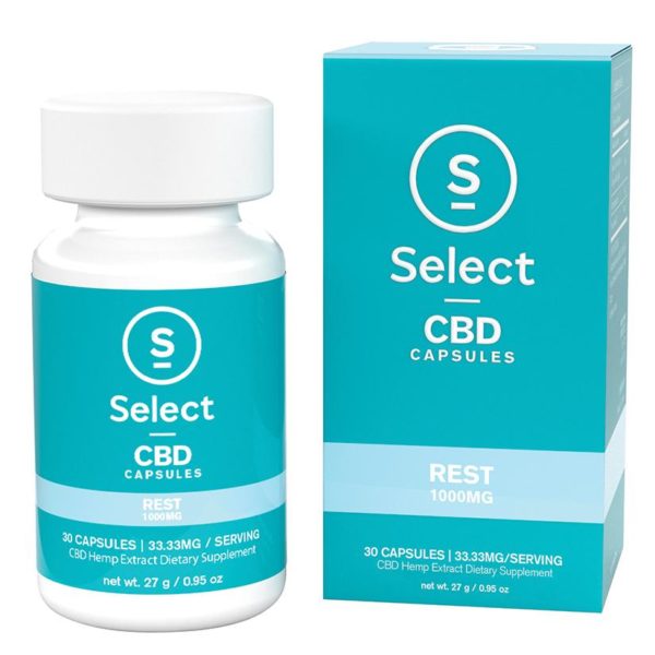 Select CBD 1000mg Gel Caps-Rest 30ct