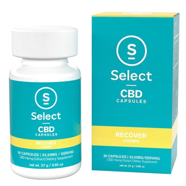 Select CBD 1000mg Gel Caps-Recover 30ct