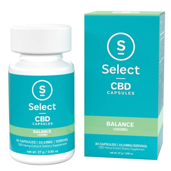 Select CBD 1000mg Gel Caps-Balance 30ct