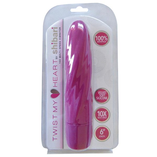 Shibari Twist My Heart 10X Multi-Pulsations Vibe-Pink 6"