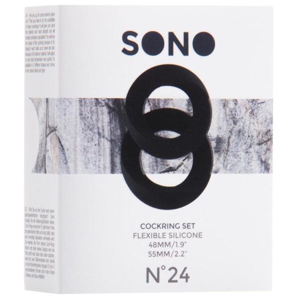 Sono No.24 Cockring Set-Black